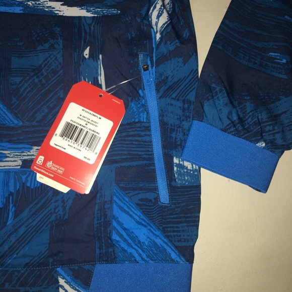 The North Face Rapido Running Jacket Blue Medium - Picture 5 of 6